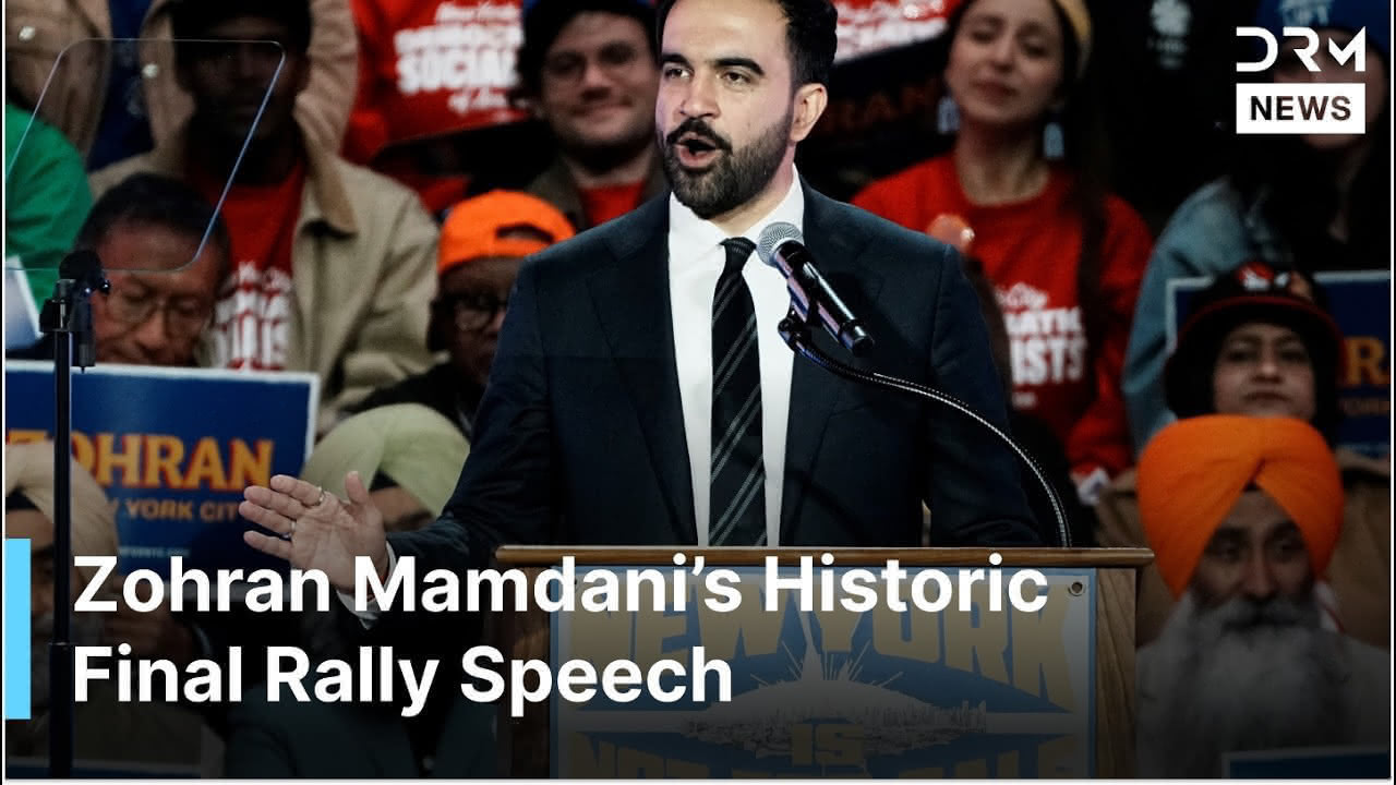 “We Will Not Bend”: Zohran Mamdani’s Historic Final Rally Speech Before NYC Election